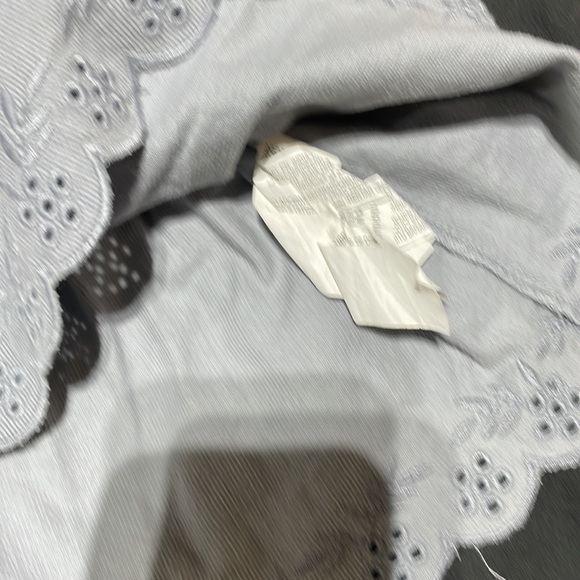 Scalloped thin corduroy skirt gray - Picture 4 of 5